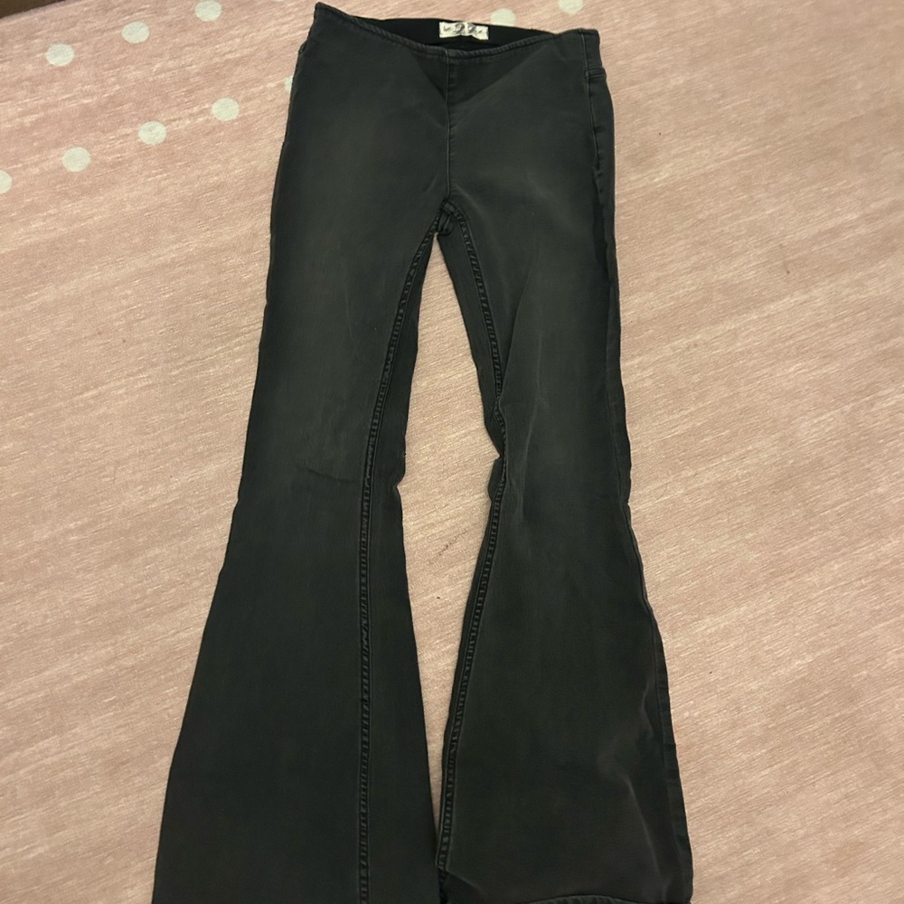 Free People Black Flare Jeans